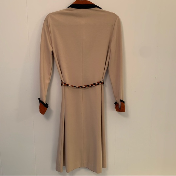 Vintage 1960s/ 1970s Women’s Collared Long Sleeve Dress - Picture 7 of 11
